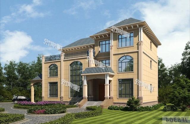 3款三層豪華歐式別墅，帶酒窖和電梯，高端大氣上檔次！