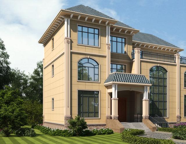 3款三層豪華歐式別墅，帶酒窖和電梯，高端大氣上檔次！