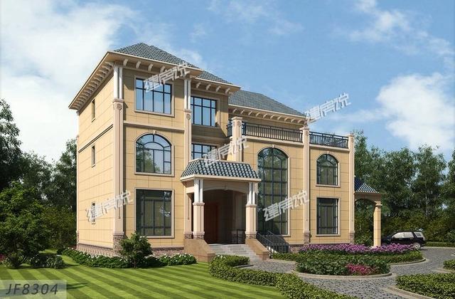 3款三層豪華歐式別墅，帶酒窖和電梯，高端大氣上檔次！