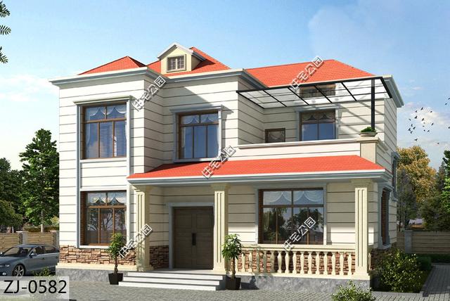 二層農(nóng)村自建房，占地100平米才3個(gè)臥室，但人人看了都很喜歡！