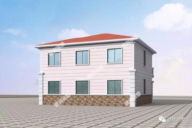 14.9×13.7二層農(nóng)村自建房，配車庫有豪華主臥，太想建一棟