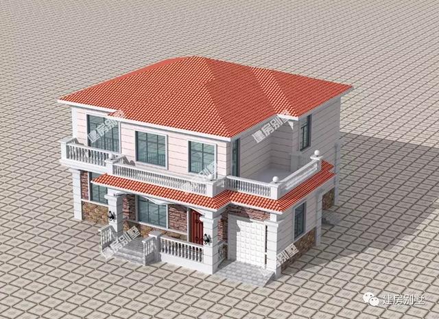 14.9×13.7二層農(nóng)村自建房，配車庫有豪華主臥，太想建一棟