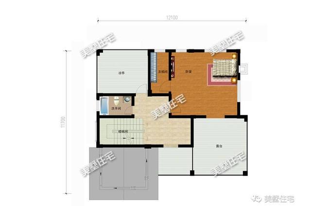 12X12四層別墅設計圖，主體造價50萬，聽說這才是有錢人才能建的起別墅