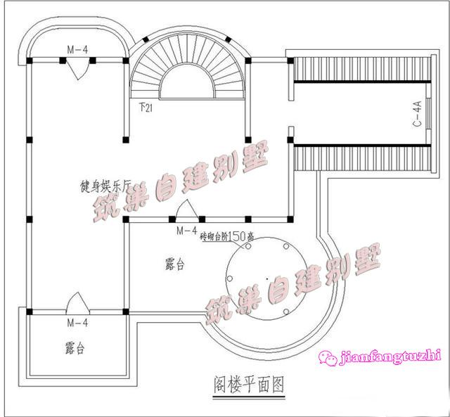 16x14米三層半歐式別墅樓中樓農(nóng)村自建房，造價55萬，高端豪華大氣