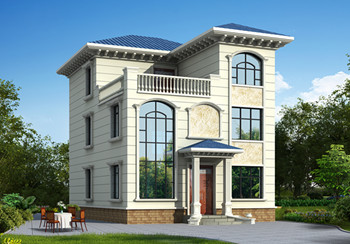 120平米農(nóng)村三層房屋設(shè)計圖，客廳中空，戶型合理