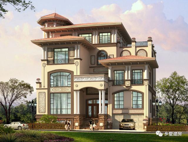 用20萬(wàn)就能建造二層別墅設(shè)計(jì)圖，掀起農(nóng)村建房熱潮，這么美的別墅，你還不心動(dòng)嗎？