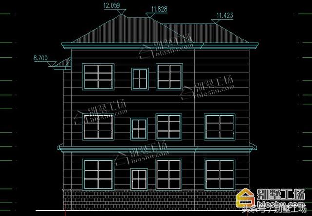 11.6X13m三層農(nóng)村別墅設(shè)計圖，造價25萬，真正適合農(nóng)村人的自建房