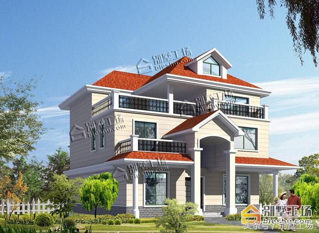 11.6X13m三層農(nóng)村別墅設(shè)計圖，造價25萬，真正適合農(nóng)村人的自建房