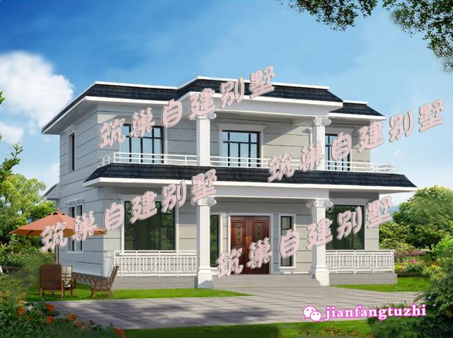 2款12x10米二層農(nóng)村自建房平屋頂PK坡屋頂，你喜歡哪個