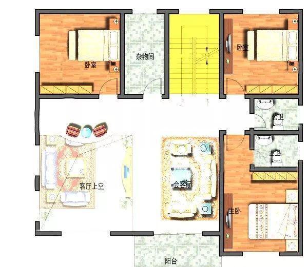 13×12米復式三層新農(nóng)村自建房，造價40萬