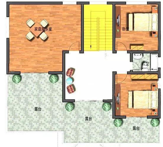 13×12米復式三層新農(nóng)村自建房，造價40萬