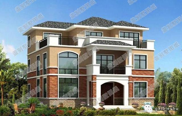 13×12米復式三層新農(nóng)村自建房，造價40萬