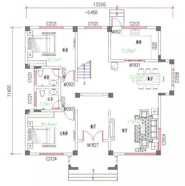 13×11米現(xiàn)代建筑風格三層農(nóng)村自建房，3廳5臥多露臺，造價30萬
