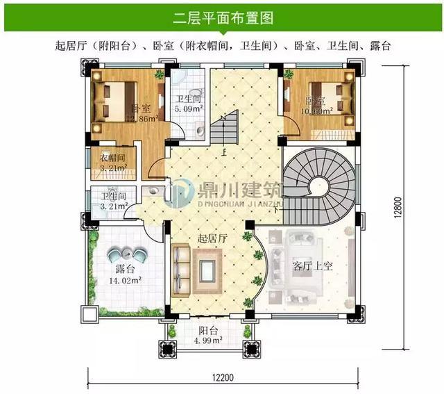 4套帶旋轉(zhuǎn)樓梯三層農(nóng)村別墅設(shè)計圖，復(fù)式設(shè)計很大氣，旋轉(zhuǎn)樓梯最驚艷！