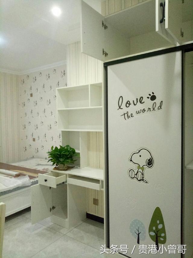 老公花了16萬裝修兩房兩廳，完工后我們覺得很美觀，一點都不吃虧