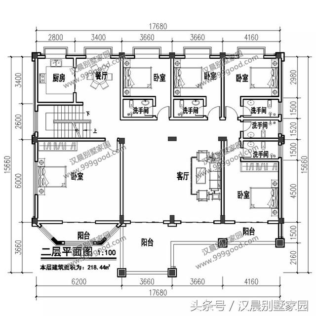 17.6米X15.6米歐式四層別墅設(shè)計(jì)圖，豪華大氣，帶大露臺(tái)+車庫(kù)，商住兩用