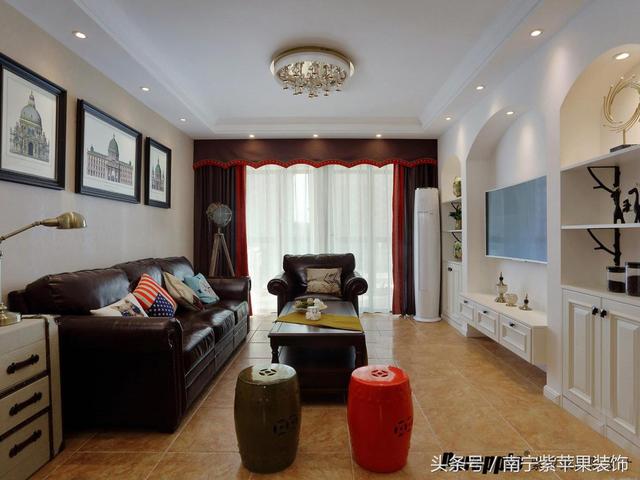 120平美式風(fēng)格裝修，色彩斑斕，開門一瞬間驚艷到自己了，非常美