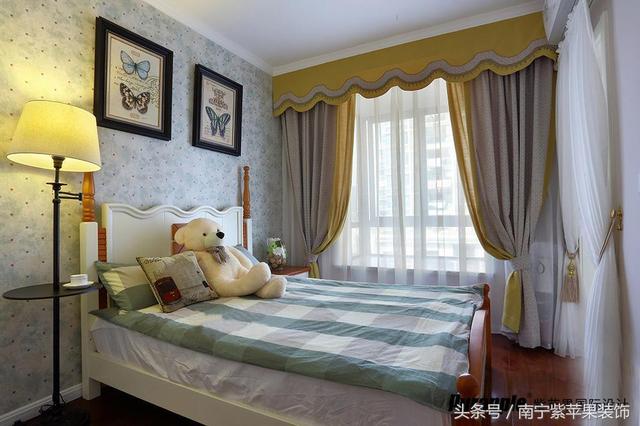 120平美式風(fēng)格裝修，色彩斑斕，開門一瞬間驚艷到自己了，非常美