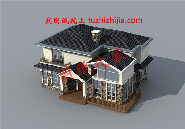 150平米田園風格二層別墅設計圖紙，沉穩(wěn)大氣有內(nèi)涵