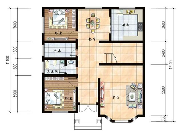26萬(wàn)建農(nóng)村最好看兩層小樓圖，蓋好讓鄰居踏破你家門(mén)檻！