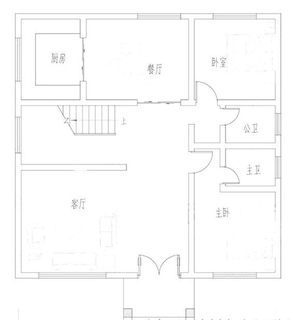 11米×11米三層歐式別墅設(shè)計圖，外觀簡潔大氣，帶挑空客廳，主體造價35萬