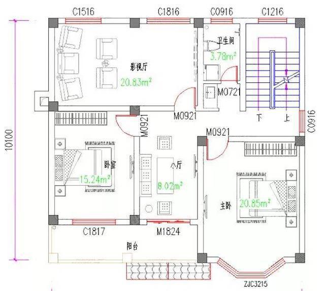 兩款開間約11米二層農村自建房，簡單實用，造價25萬，農村建房必選