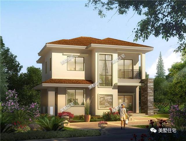 兩套造價30萬的二層別墅設(shè)計圖，外觀簡約時尚，建成養(yǎng)老剛剛好