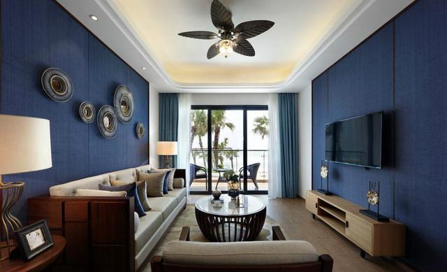 曬曬剛剛裝修完的80平方的新中式海洋風(fēng)，透露夏日炎炎，海洋翱翔的氣息。