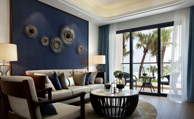 曬曬剛剛裝修完的80平方的新中式海洋風(fēng)，透露夏日炎炎，海洋翱翔的氣息。