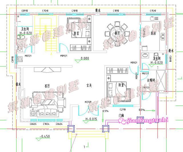 90后都喜歡的二層別墅設(shè)計圖，主體造價39萬，典雅、自然、高貴。