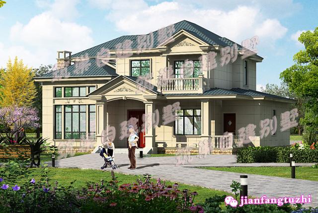 90后都喜歡的二層別墅設(shè)計圖，主體造價39萬，典雅、自然、高貴。