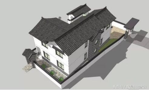 二層農(nóng)村中式別墅設(shè)計(jì)圖，簡(jiǎn)約又不簡(jiǎn)單，傳承隱逸精神！