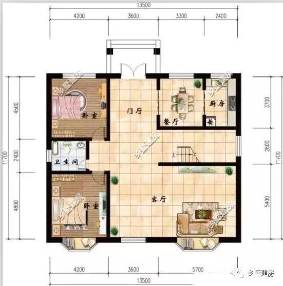 兩款二層別墅小洋房設計圖，造型新穎獨特，美觀大氣，新農(nóng)村建房的代表