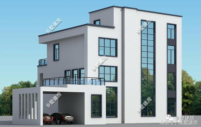 2款極簡(jiǎn)風(fēng)農(nóng)村別墅設(shè)計(jì)圖，充分體現(xiàn)出現(xiàn)代時(shí)尚感，現(xiàn)在年輕人的最愛