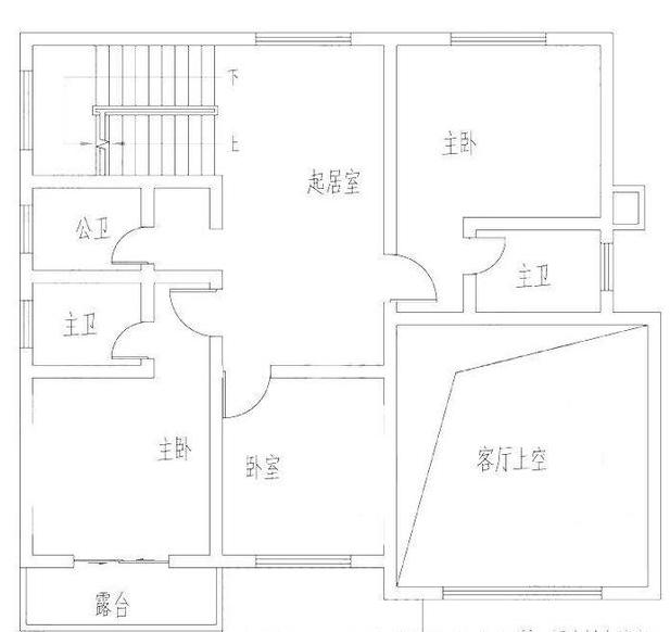 一款歐式田園風(fēng)格二層別墅設(shè)計(jì)圖，主體25萬(wàn)11×11米4廳4臥帶挑空客廳