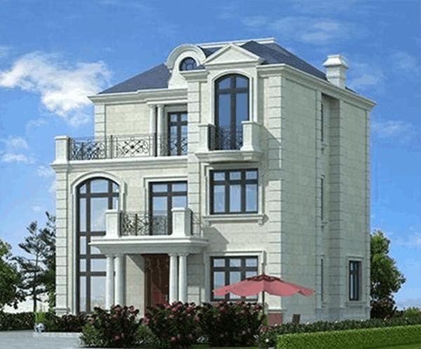 11x11m簡歐式三層別墅設(shè)計(jì)圖，戶型合理相對容易施工，優(yōu)雅時(shí)尚不難建