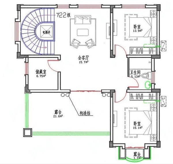 11x11m簡歐式三層別墅設(shè)計(jì)圖，戶型合理相對容易施工，優(yōu)雅時(shí)尚不難建
