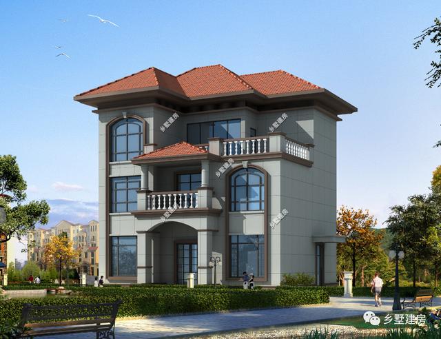 2款三層別墅戶型圖，內(nèi)部很實(shí)用，性價(jià)比超級(jí)高，造價(jià)不到30萬就能建起來了！