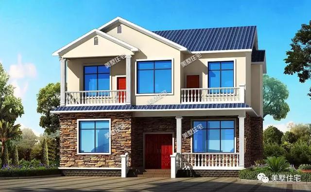 8棟120平左右農(nóng)村別墅圖，符合宅基地批準(zhǔn)，建成之后家人喜歡鄰里夸