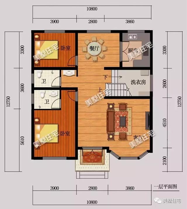 8棟120平左右農(nóng)村別墅圖，符合宅基地批準(zhǔn)，建成之后家人喜歡鄰里夸