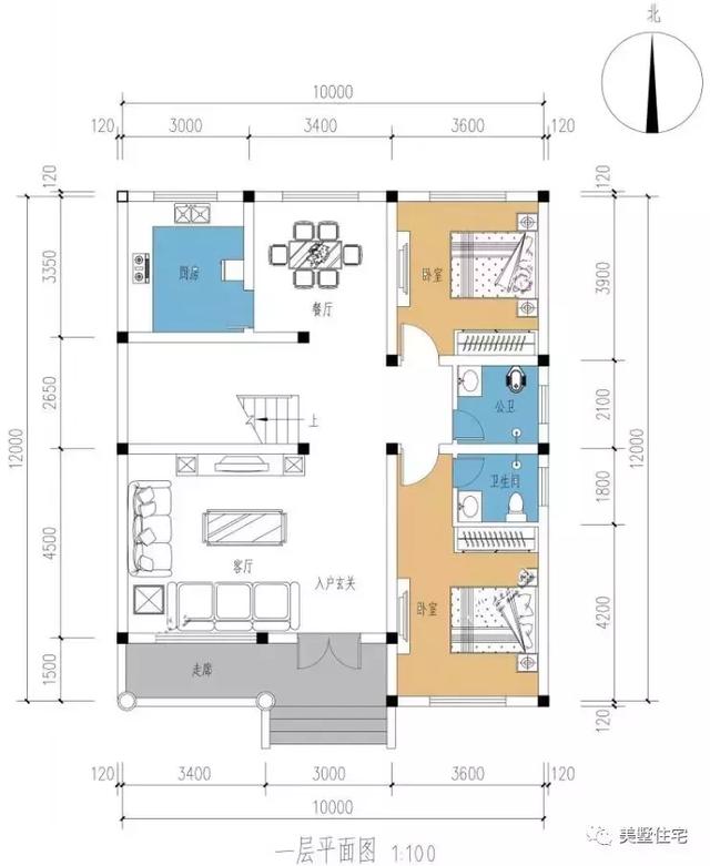 8棟120平左右農(nóng)村別墅圖，符合宅基地批準(zhǔn)，建成之后家人喜歡鄰里夸