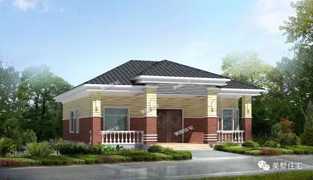 5款一層養(yǎng)老別墅，造型美布局佳，造價還便宜，爸媽一定很喜歡