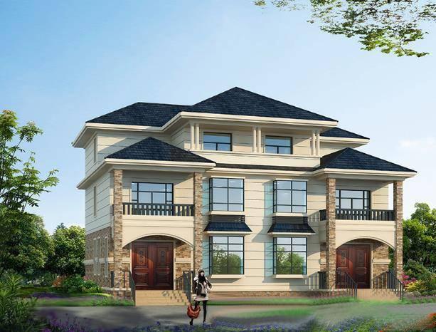 兄弟雙拼自建房，美觀大氣，戶型非常實用，看了真的好想回家建房！