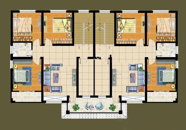兄弟雙拼自建房，美觀大氣，戶型非常實用，看了真的好想回家建房！