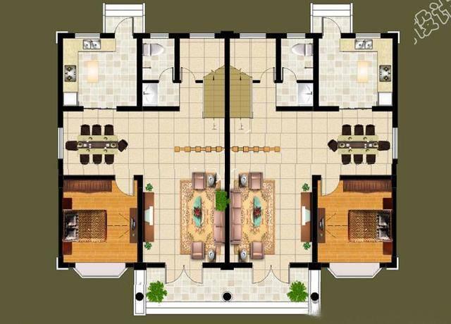 兄弟雙拼自建房，美觀大氣，戶型非常實用，看了真的好想回家建房！