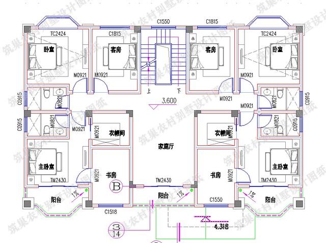二層雙拼別墅全套施工效果圖，室內(nèi)布局對(duì)稱(chēng)設(shè)計(jì)，空間劃分合理，外立面溫暖大氣，一起來(lái)看看