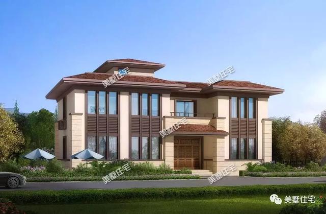 開(kāi)間9米的新中式美宅設(shè)計(jì)圖，糅合了中西方迥異的審美，驚艷眾人