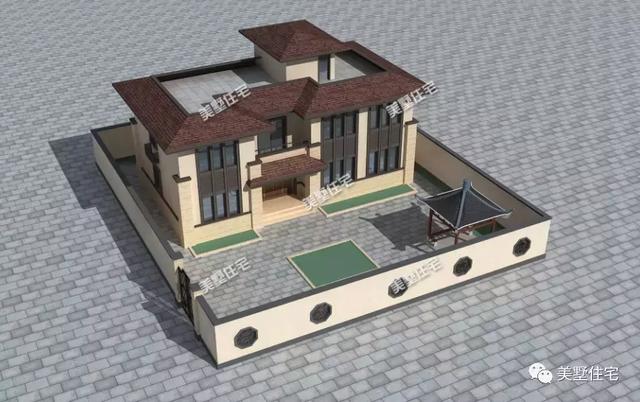 開(kāi)間9米的新中式美宅設(shè)計(jì)圖，糅合了中西方迥異的審美，驚艷眾人