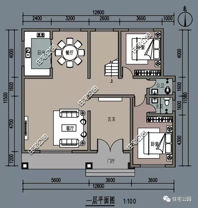 11×12米農村現(xiàn)代風別墅設計圖，大露臺、寵物間、小吧間都是當下室內設計的時尚新寵，年輕人的最愛