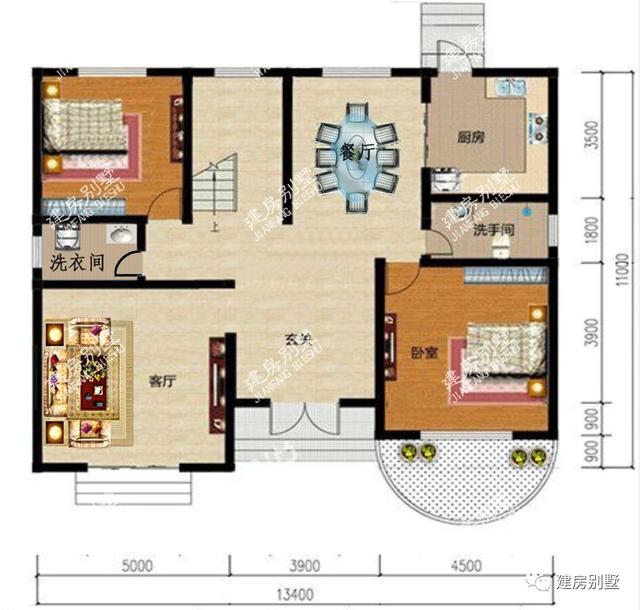 兩款二層美式別墅戶型，外墻都是用文化石來(lái)裝飾的，住這樣的房子極享受